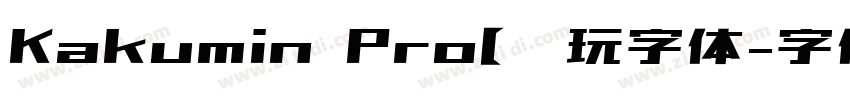 Kakumin Pro【爱玩字体字体转换